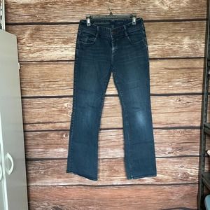 Bootcut Curvy Fit Jeans 8R Eddie Bauer Cotton Denim Late 2000s Low Rise